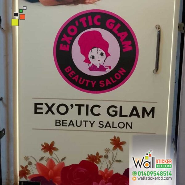 Transform Your Beauty Parlor with Stunning Glass Sticker