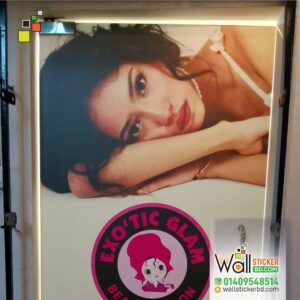 Transform Your Beauty Parlor with Stunning Glass Sticker