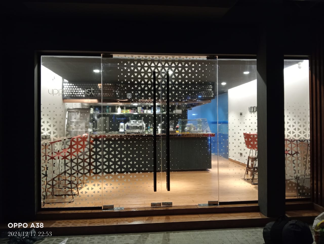 Get Window Glass Film Frosted Sticker for Thai Glass Partition in BD. Fashionable Painted Frosted 3D Customize Glass Film Sticker.